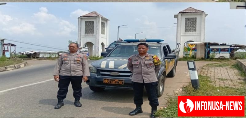Samapta Polsek Rengasdengklok Laksanakan Patroli Siang, Menyisir Wilayah Perbatasan Karawang - Bekasi