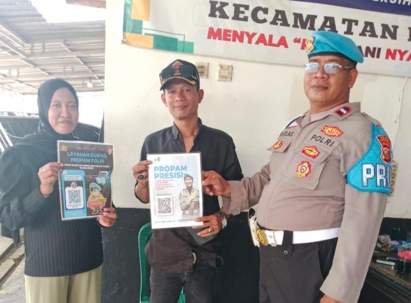 Bripka Faridil.Gencar Sosialisasi QR Barcode ke Masyarakat Pengaduan Divisi Propam Polri Bidpropam Polda Jabar

