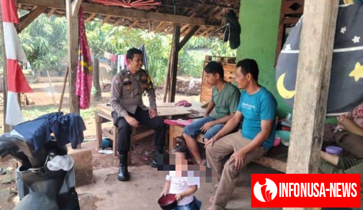 Bhabinkamtibmas Polsek Klari Berikan Nomor Layanan Kepolisian Kepada Warga Dusun Parisdo