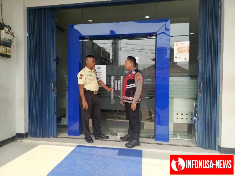 Kembali Sampaikan Pesan Kamtibmas ke Security Perbankan, Guna Cegah Gukamtibmas Diwilayah Hukum polsek Tempuran