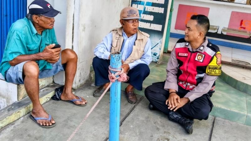 Antisipasi C3, Bhabinkamtibmas Polsek Telagasari Beri Masyarakat Himbauan Kamtibmas