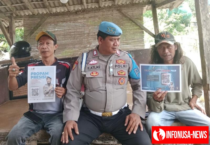 Upaya Bripka Faridil Atlas Propam Polsek Banyusari Melaksanakan Giat Sosialisasi QR Barcode ke Masyarakat