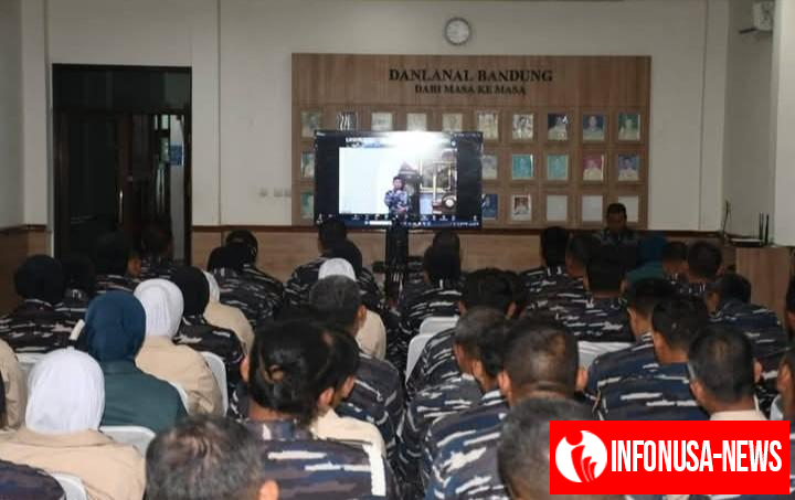 Perkuat Iman, Tumbuhkan Semangat Cinta Tanah Air Prajurit Lanal Bandung Gelar Vicon Kausri Agama