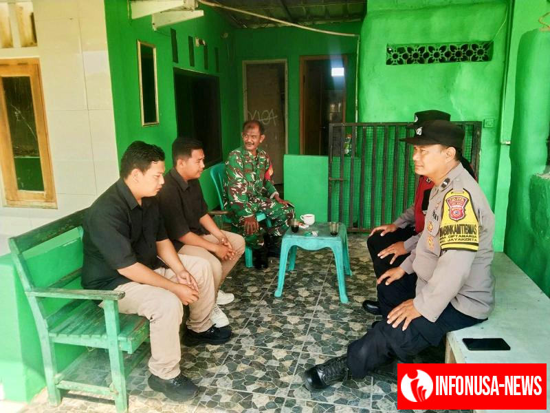 Jalin Sinergitas TNI, Polri, Bhabinkamtibmas Sambangi Koramil 0404 Rengasdengklok