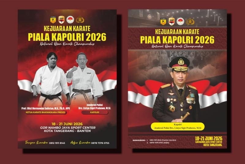 Piala Kapolri 2026 Siap Digelar di Tangerang, Karateka Nasional Berebut Podium