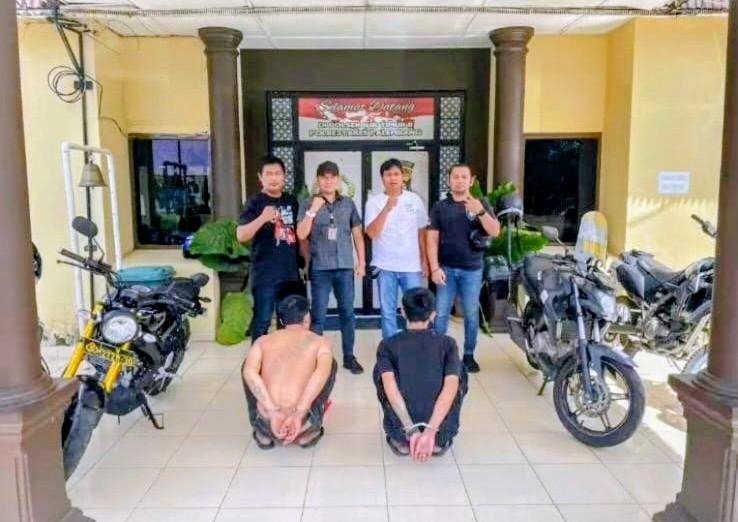 Polsek IT II Palembang Ringkus Dua Terduga Pelaku Penggelapan Motor dan Pengeroyokan