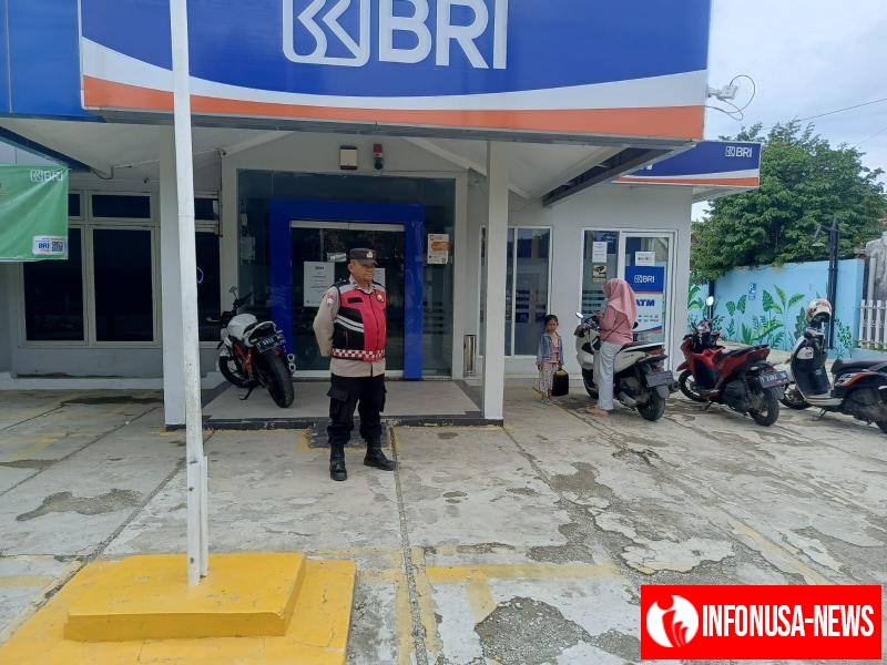 Sampaikan pesan kamtibmas ke security Perbankan, Guna Cegah gukamtibmas diwilayah hukum polsek Tempuran.