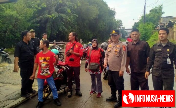 Polsek Klari Amankan Keberangkatan Serikat Buruh Menuju Kantor Pemda Karawang dalam Rangka Aksi Unjuk Rasa