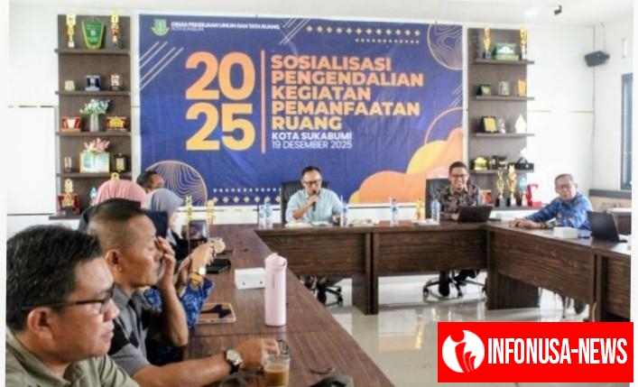 Kepala DPUTR Kota Sukabumi Sony Hermanto Buka Sosialisasi Kesesuaian Kegiatan Pemanfaatan Ruang (KKPR)