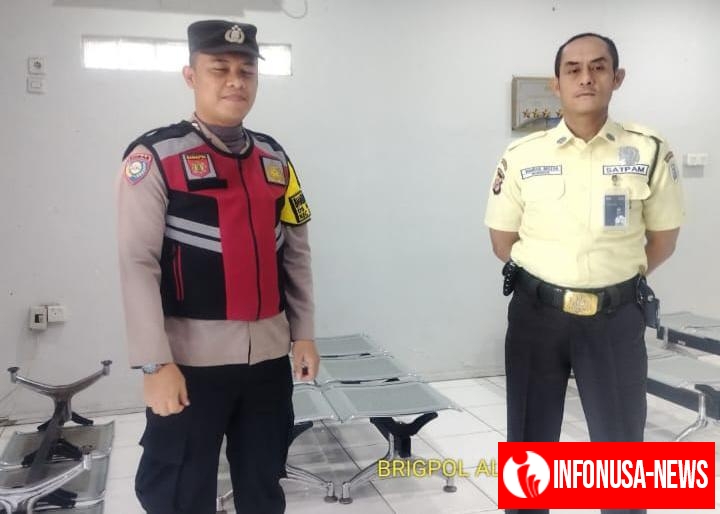 Anggota Polsek Banyusari Bripka Alpian Getol Kunjungi Bank BRI Gempol Patroli Prekat di Siang Hari