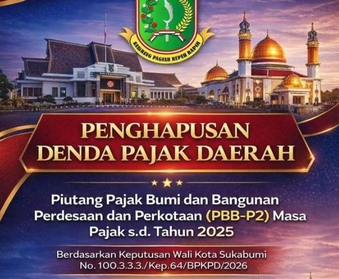 Kabar Baik untuk Warga, Denda Pajak di Sukabumi Dihapus hingga Akhir 2026