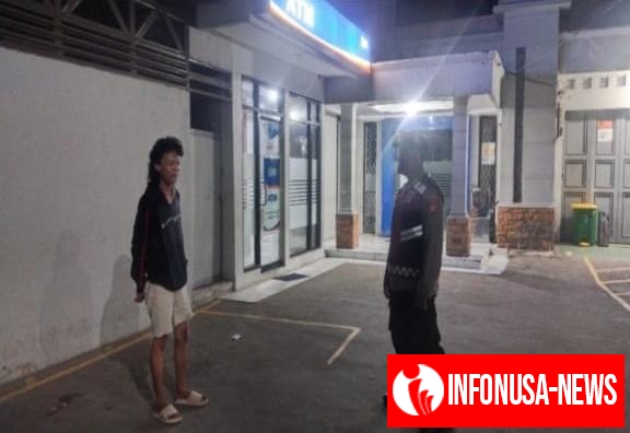Anggota Polsek Banyusari Kunjungi Bank BRI Gempol Patroli Prekat di Malam Hari