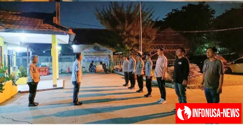 Antisipasi C3, Polsek Rengasdengklok Laksanakan Apel Malam minggu sekaligus Patroli KRYD