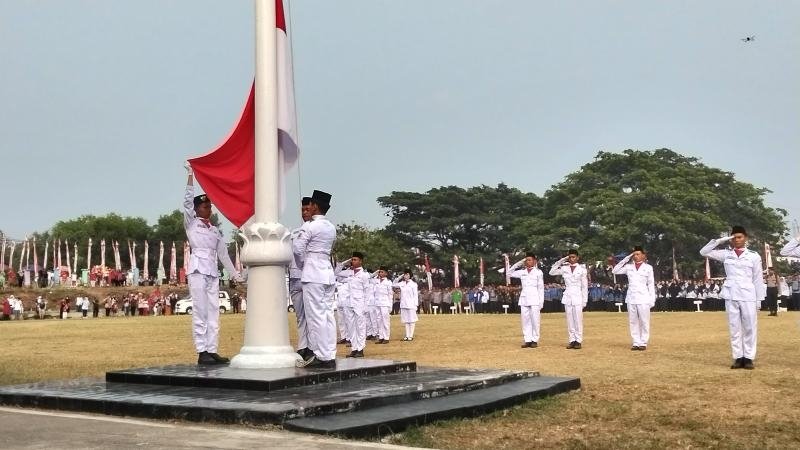 Semangat Kemerdekaan Menggema dari Kotabaru, Upacara HUT ke-81 RI Berlangsung Khidmat