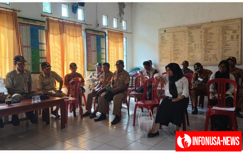 Bhabinkamtibmas Hadiri Rapat Minggon Bersama Pemdes Medalsari