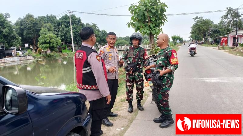 Sinegritas TNI-POLRI dilakukan Oleh Kapolsek Batujaya dan Danramil Batujaya