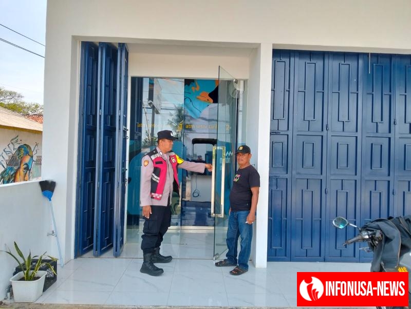 Cegah GU Kamtibmas di Bank Mandiri Unit Batujaya oleh Anggota Polsek Batujaya