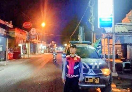 Prekat Polsek Banyusari Giat Patroli Jalan Raya Antisipasi Kejahatan