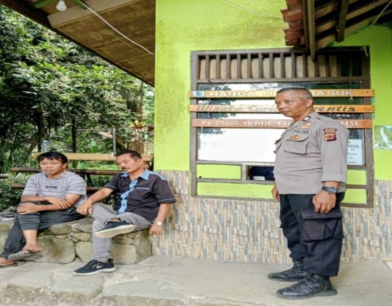 Personil Polsek Tegalwaru Giat Patroli Siang Sambang Curug Cigeuntis Loji Pastikan Aman