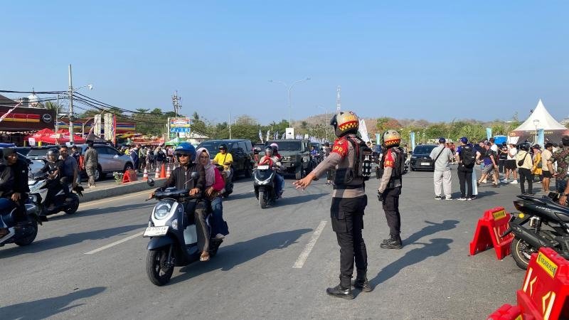 Usai MotoGP Mandalika, Polisi Tertibkan Parkir dan Urai Kepadatan Kendaraan