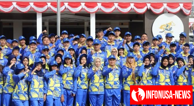 Bupati Kuningan dr. H. Dian Rachmat Yanuar Lepas Kontingen POPDA XIV Jawa Barat 2025 dengan Target 10 Besar