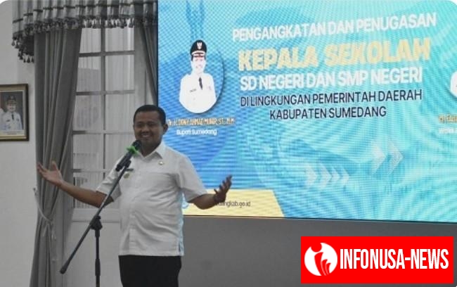 101 Kepala Sekolah SD dan 5 SMP Di Sumedang Dirotasi, Kepala Sekolah Harus Membuat Perubahan di Sekolah