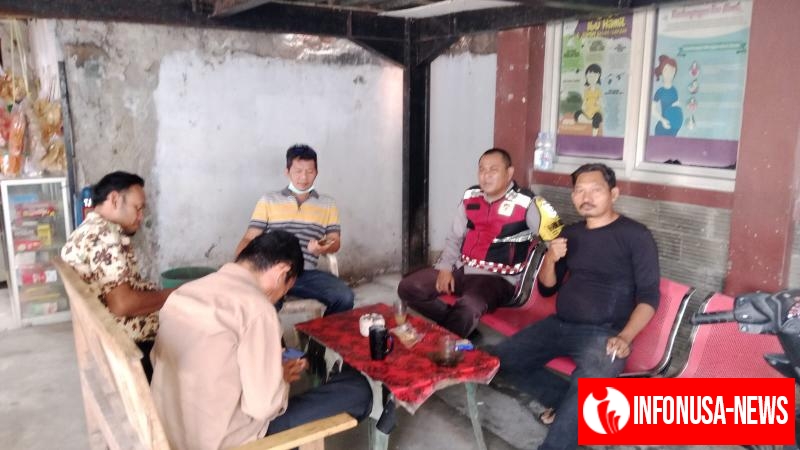 Anggota Polsek Batujaya ajak Masyarakat untuk menjaga Kamtibmas