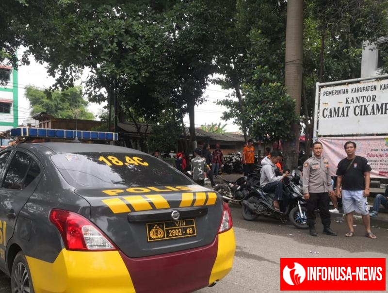 Patroli Pagi Polsek Cikampek Pantau Perkantoran Antisipasi Gukantibmas
