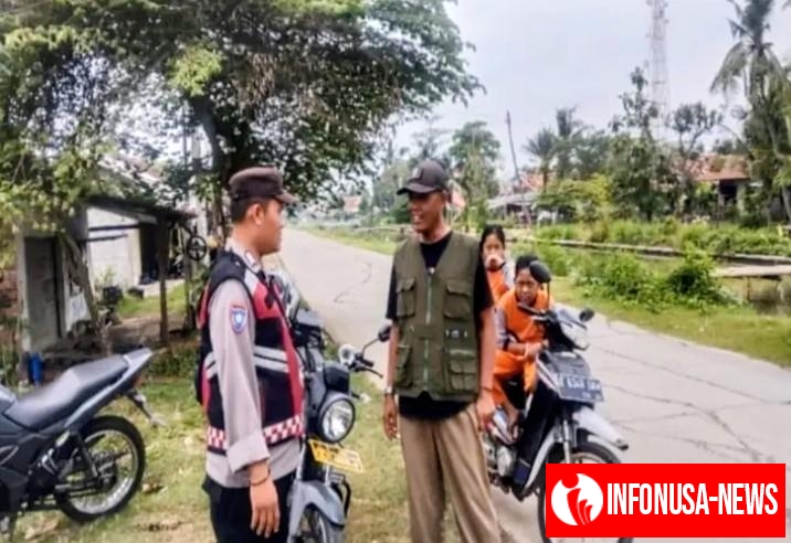 Bripka Satim Anggota Prekat Polsek Banyusari Sosialisasikan Bahaya TPPO