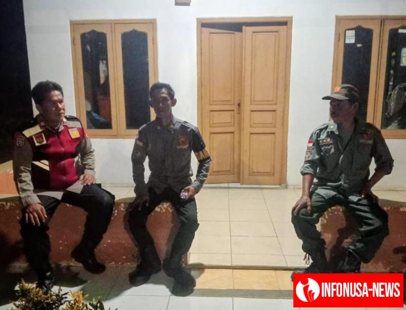 Bhabinkamtibmas Polsek Telagasari Aktifkan Ronda Warga Binaan Untuk Cegah Gukamtibmas Malam