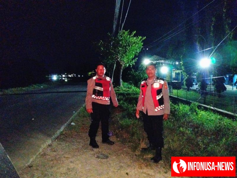 Terus Berupaya Anggota Polsek Batujaya terus Ciptakan Keamanan dan Ketertiban serta Kondusifitas di Perbatasan Wilayah