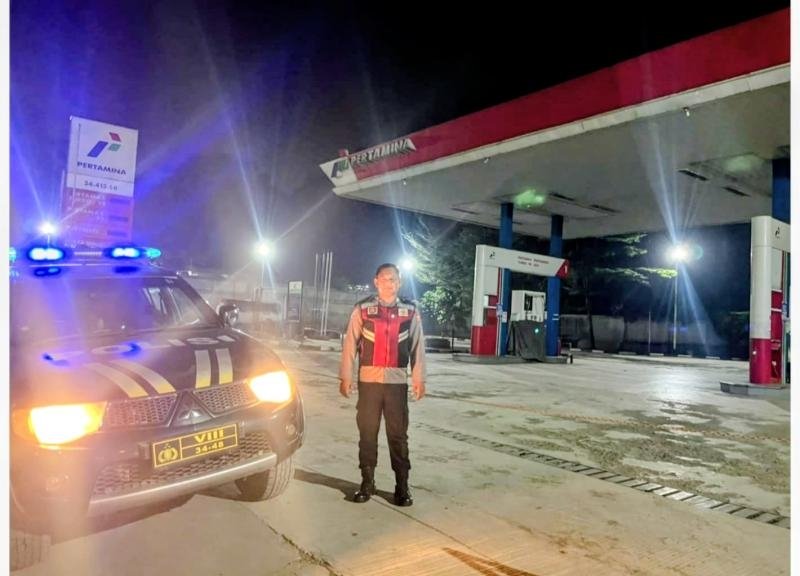 Polsek Pangkalan Rutin Laksanakan Patroli Wilayah guna Jaga Keamanan di Cabang Unit Perbankan
