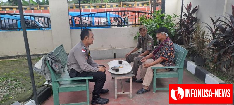 Jaga Kondusifitas Kamtibmas Bhabinkamtibmas Polsek Kotabaru Sambang Tokoh Masyarakat