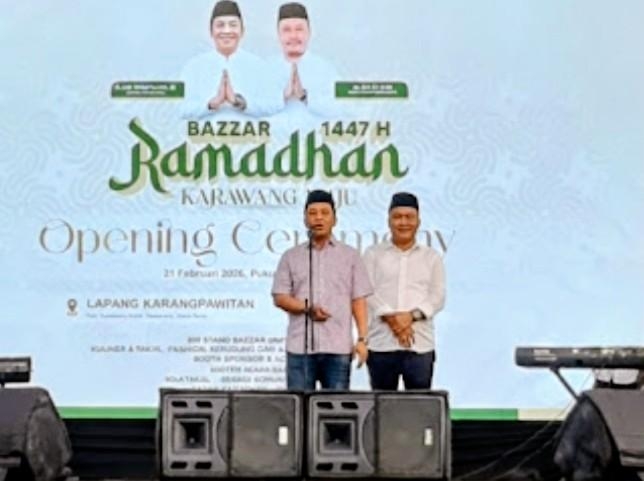 Bazar Ramadan Hidupkan Asa UMKM Karawang, Bupati Aep: Media dan Pelaku Usaha Jadi Mitra Pembangunan