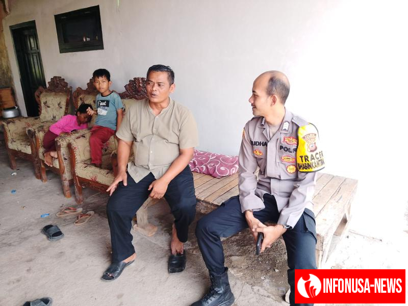 Upaya Bhabinkamtibmas Polsek Telagasari Sampaikan Himbauan Kamtibmas Kepada Masyarakat Binaan