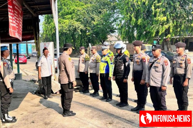 Hari Tani Nasional 2025, Polres Karawang Gelar Apel Pam Keberangkatan Massa ke DPR RI