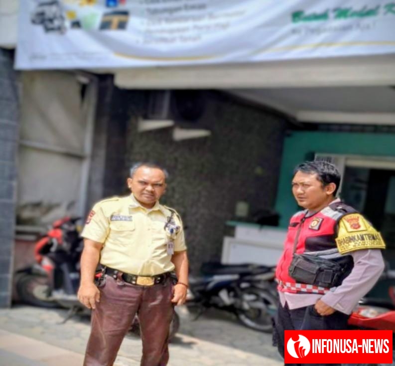 Aipda Abdul Rahman Anggota Polsek Banyusari Kunjungi Kantor Pegadaian Gempol Patroli Prekat di Siang Hari