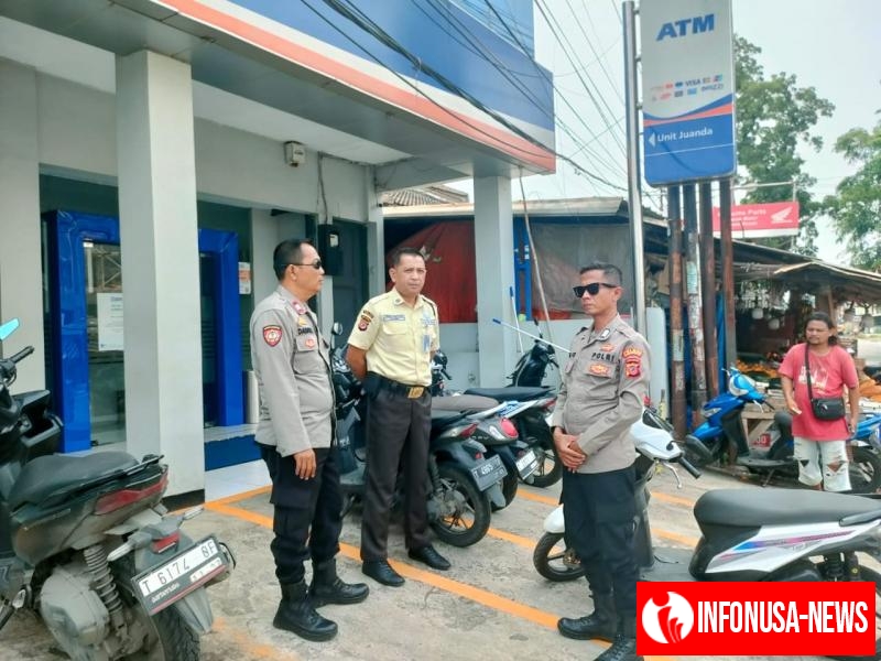 Patroli Obyek Vital Perbankan Polsek Kotabaru Himbau Security