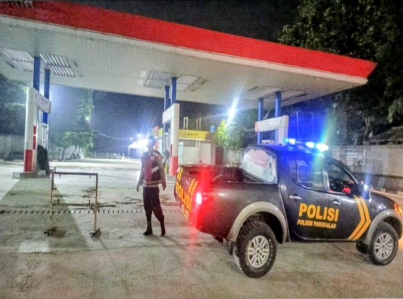 Cegah Tindak Kejahatan saat Patroli Preventif, Polsek Pangkalan Monitoring Kondusifitas Unit Cabang Perbankan