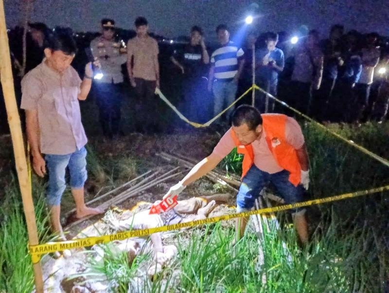 Polres Karawang Selidiki Penemuan Mayat Pria Tanpa Identitas di Area Persawahan Cikampek