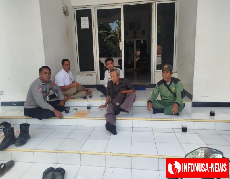 Bhabinkamtibmas Polsek Pangkalan Sampaikan Bahaya TPPO Kepada Perangkat Desa Ciptasari
