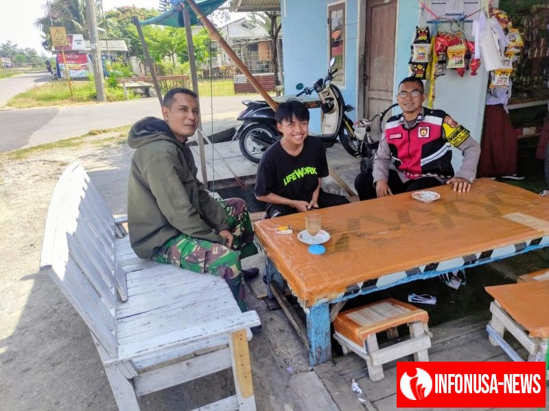 Bhabinkamtibmas Polsek Telagasari Sebar Himbauan Antisipasi Kenakalan Remaja