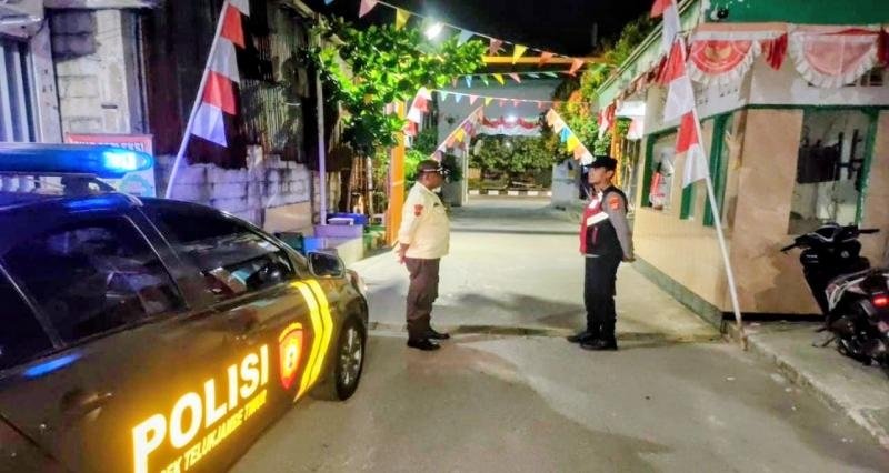 Polsek Telukjambe Gelar Patroli Prekat, Rangkul Security untuk Jaga Kondusifitas Lingkungan Perum BTJ