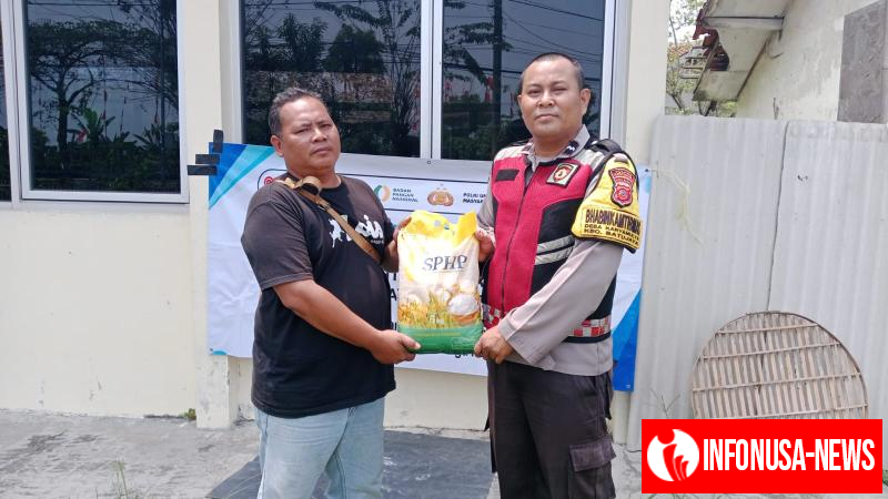 Polsek Batujaya Polres Karawang melaksanakan Kegiatan Gerakan Pangan Murah (GPM)