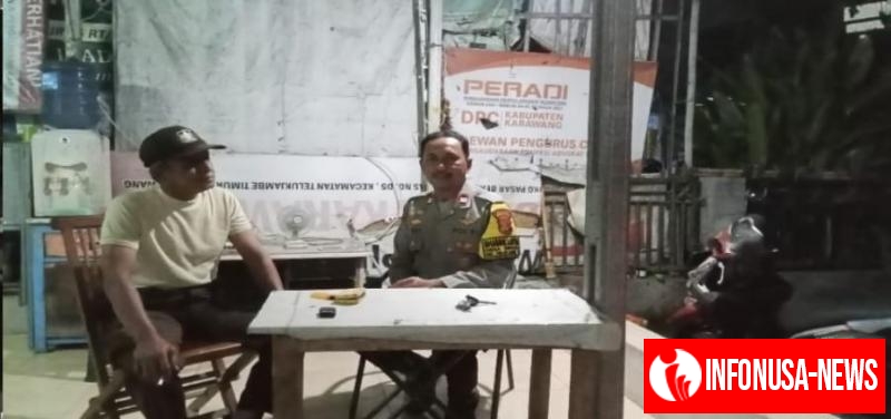 Bhabinkamtibmas Laksanakan Sambang Dialogis, Hampiri Security Perum Mahkota Regency