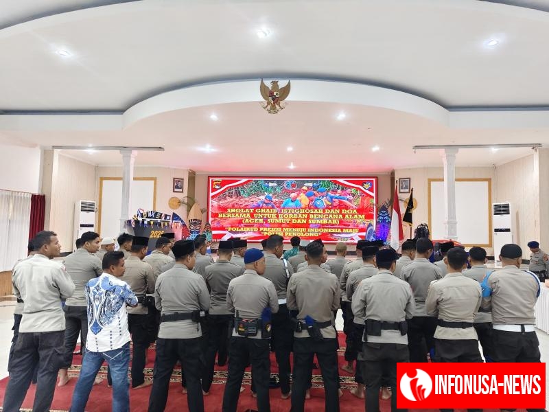 Ditpolairud Polda NTB Gelar Syukuran HUT Ke-75 dengan Sholat Ghaib, Doa dan Bantuan untuk Korban Bencana