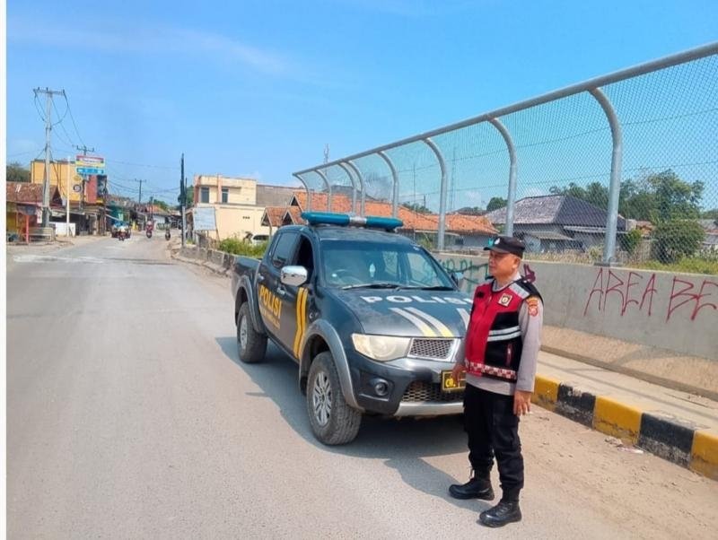 Jaga Keamanan! Polsek Pangkalan Laksanakan Patroli Siang, Jangkau Lokasi Proyek Tol Japek 2