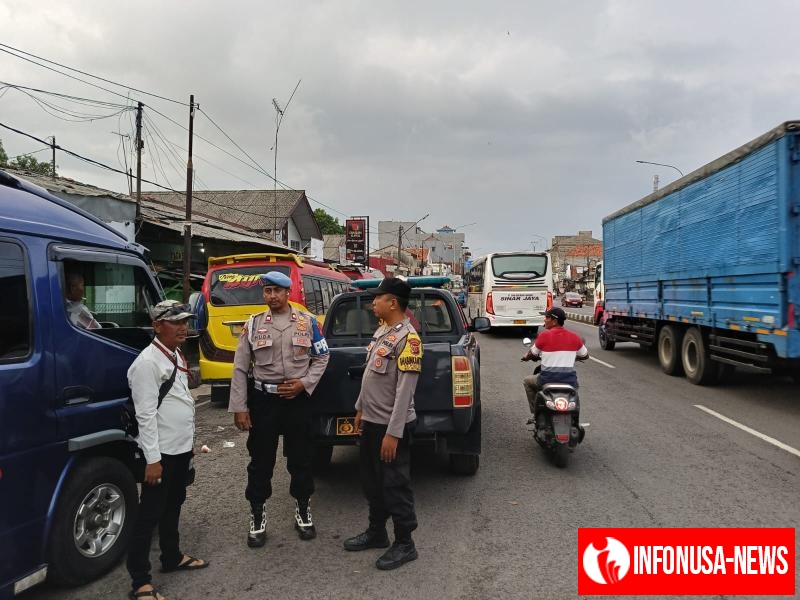Patroli Dialogis Polsek Kotabaru Sambang Calo Angkutan Umum
