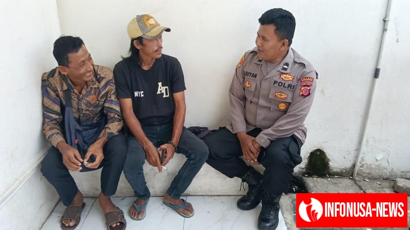Bhabinkamtibmas Polsek Telagasari Sebar Pesan Kamtibmas Kepada Masyarakat, Antisipasi TPPO