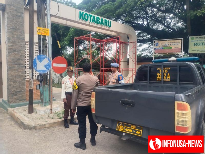 Jelang Pilkades Patroli Polsek Kotabaru Sambangi Pemukiman Warga Cegah Hoax